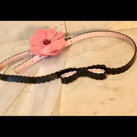 Kate Spade New York Black Scallop Belt - Picture 2 of 7